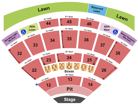 Blossom Music Center Mumford & Sons Seating Chart